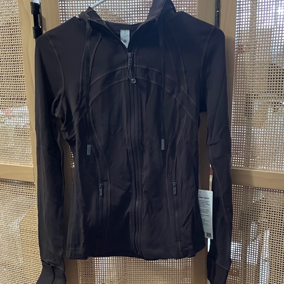 lululemon athletica Brown Jacket define hooded jacket nulu size 6 espresso NWT - Picture 1 of 7